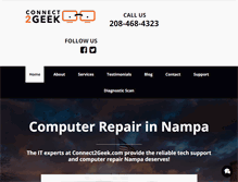 Tablet Screenshot of connect2geek.com